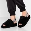 Ugg Fluff Yeah Slide - Platåsandaler - Black