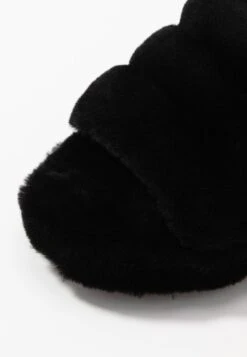 Ugg Fluff Yeah Slide - Platåsandaler - Black -Ugg 0f5516dca93f442491f5aa20b62b24f0
