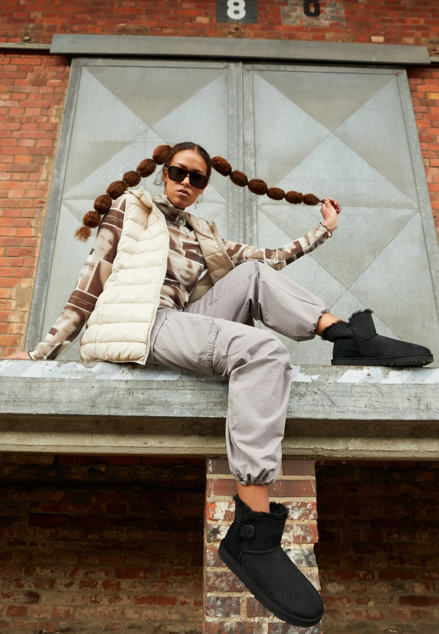 Ugg Mini Bailey Button - Ankelboots - Black 1 Ugg Mini Bailey Button - Ankelboots - Black